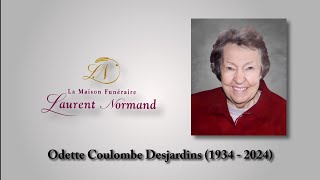 Odette Coulombe Desjardins 1934  2024 [upl. by Kanya]