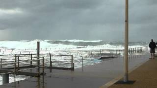 Massive Surf at the Dee Why Rock Pool  6th June 2012 [upl. by Noraa]