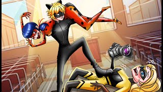 Chat Noir Defeats Chloé Bourgeois To Rescue Ladybug  Funny Animation  MIRACULOUS THE MOVIE [upl. by Ylagam78]