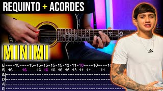 Minimi Bryan Martinez  Tutorial Requinto  Acordes 🎸Guitarra TABS [upl. by Kyte]