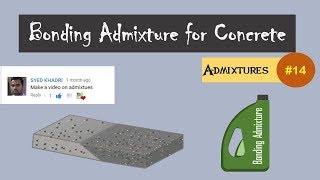 Bonding Admixture for Concrete  Admixtures 14 [upl. by Lowenstein]