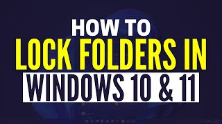How To Password Protect A Folder In Windows 10 amp 11 [upl. by Persian7]