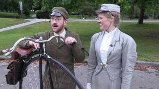 19th century trike and boneshaker tour Stanley Park [upl. by Anitsugua]