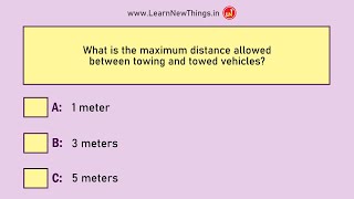 Indian Driving Licence Test Questions amp Answers  Set 112  RTO Exam  Learners License [upl. by Eiffub]