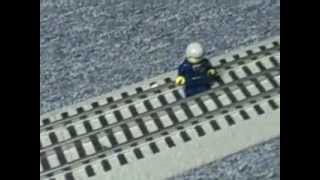 TRAIN RUNS OVER LEGO MAN [upl. by Dieterich655]