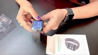 D116 Smart Wrist Band with fitness and health monitor feature [upl. by Thorman44]