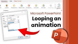 How to Loop an Animation in PowerPoint [upl. by Vida]