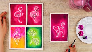 Fun Watercolor Painting Ideas Using Masking Fluid [upl. by Tan]