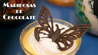 Mariposas de Chocolate para Decorar Cupcakes y Tartas [upl. by Maxama]