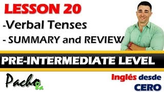 Lección 20 – Una hora de clase con todos los tiempos verbales y auxiliares en todas sus formas [upl. by Kenrick]