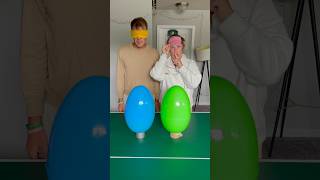 GIANT surprise eggs challenge BLINDFOLDED win prize 100 or chocolate candy [upl. by Kavanagh]