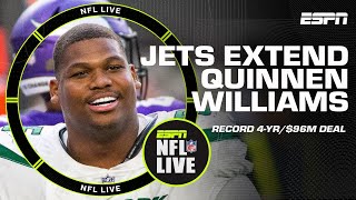 Quinnen Williams signs LARGEST guaranteed contract in Jets franchise history  NFL Live [upl. by Gaudet]