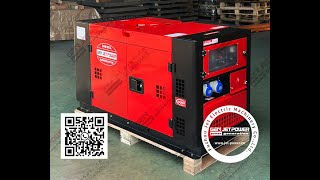 Portable generator 12kw air cooled 2 cylinders super silent diesel generator set with CE ISO [upl. by Okiron]