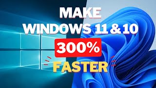 Making Windows 11 amp 10 Runs 300 faster [upl. by Winthrop330]