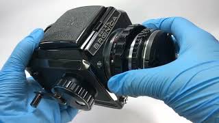 ★SOLD★ 2Lens Near MINT Late Model zenza BRONICA S2 Medium Format 75mm 150mm  240601800701 [upl. by Ailesor815]