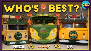 Super7 Vs UA Vs NECA Who has the BEST TMNT Van [upl. by Lellih286]