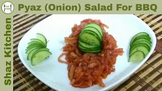 Pyaz Ka Salad RecipeOnion Salad Recipe For BBQHow To Make HotampSpicy Onion Salad Shaz Kitchen [upl. by Neisa254]