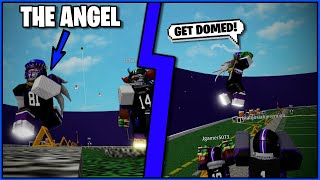 GOING UNDERCOVER AS THE ANGEL 👼 Football UNIVERSE Funny Moments 7 ROBLOX [upl. by Notslar]