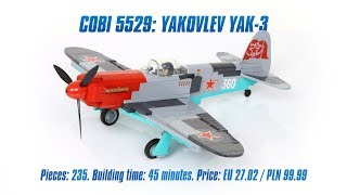 COBI 5529 Yakovlev Yak3 review amp speed build [upl. by Letnuahs]