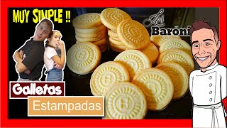 GALLETAS ESTAMPADAS 💮🍪🔺 LOS BARONI  STAMPED COOKIES cursos de pastelería online [upl. by Garibull486]