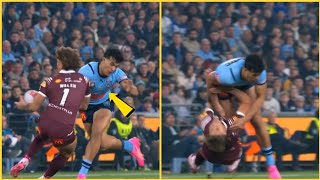 State of Origin Joseph Suaalii sent off for BRUTAL TACKLE on Reece Walsh [upl. by Balbur]