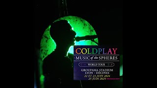 Coldplay Music of the Spheres Lyon [upl. by Wernher]