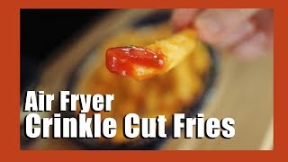 How to make frozen french fries in an air fryer  Air fryer recipe for crinkle cut fries [upl. by Weed]