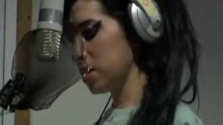 Amy Winehouse recording Valerie in studio [upl. by Dnalro]