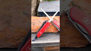 LOCK the SAW on VICTORINOX Camper Huntsman  Hunter also coming up this week HIKER use same method [upl. by Dorej]