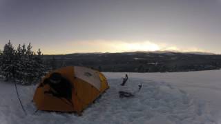 Winter Camping in 20 Below Zero  Bighorn Mountains WY [upl. by Atilahs]