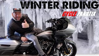 WINTER RIDING winter ridinginthecold heatedmotorcyclegear freezing [upl. by Flyn]