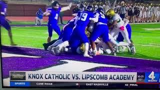 Coverage of Lipscomb Academys win over Knoxville Catholic 101824 [upl. by Drisko609]