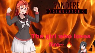 The girl who loves fire 🔥  week 2  Cloudy  yandere simulator 1980s mode gacha  ★ [upl. by Blumenthal]