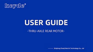 Keyde Thruaxle rear hub motor installation [upl. by Cuthburt]