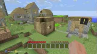 Mob SpawnerVillage Near Spawn  Seed  Minecraft Xbox 360 [upl. by Millicent]