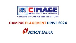 Biggest Campus Placement Drive 2024 ICICI Bank at CIMAGE College Patna [upl. by Secnarfyram225]