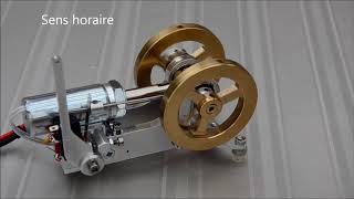 Monocylindre à solénoïde  Single cylinder solenoid engine [upl. by Zzahc]