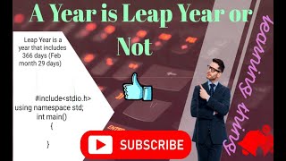 A Year is a Leap Year or Not [upl. by Anawot]