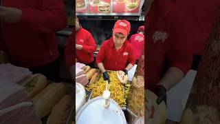 Fries in Burgershorts dubaifood dubaistreetfood [upl. by Sukramal]