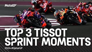 Top 3 TissotSprint Moments ⚡️  2024 QatarGP [upl. by Anyaled652]