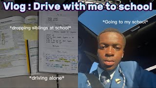 Vlog Drive with me to school final exams  South African YouTuber 🇿🇦 [upl. by Harad]