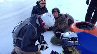 Schlauchbobbahn  Snowtubing in Waidring am Brandtnerhof [upl. by Aivataj]