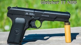 Gletcher Cal 177 45mm BB TT NBB Стрельба [upl. by Neellek897]