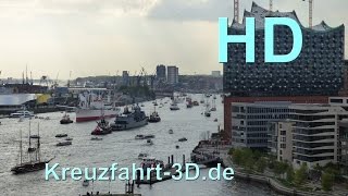 Große Einlaufparade zum 826 Hamburger Hafengeburtstag Highlights [upl. by Villada527]