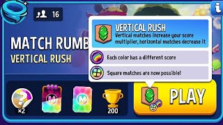 Vertical Rush Rainbow Square Match Rumble Match  Match Masters [upl. by Jacobs862]