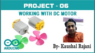 DC Motor with Arduino in Tinkercad Circuits [upl. by Hallvard426]