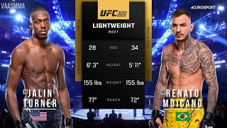 JALIN TURNER VS RENATO MOICANO FULL FIGHT UFC 300 [upl. by Custer733]