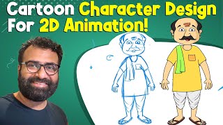 Cartoon Character Design For 2D Animation Class 83 ll Animate CC [upl. by Narton]