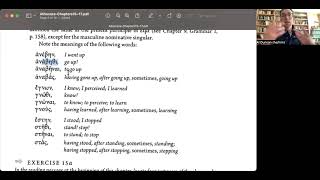 Athenaze Chapter 15  Athematic Aorists with example exercises [upl. by Pittel]