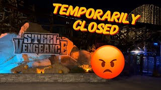 Cedar Point Steel Vengeance Temporarily Closed [upl. by Faruq878]